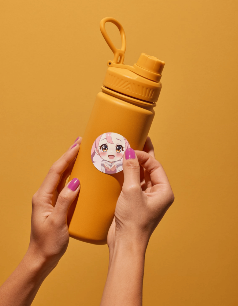 LIRIX Virtual Artist Chibi Water Bottle Beyond the Shadows Cyberpunk Collection